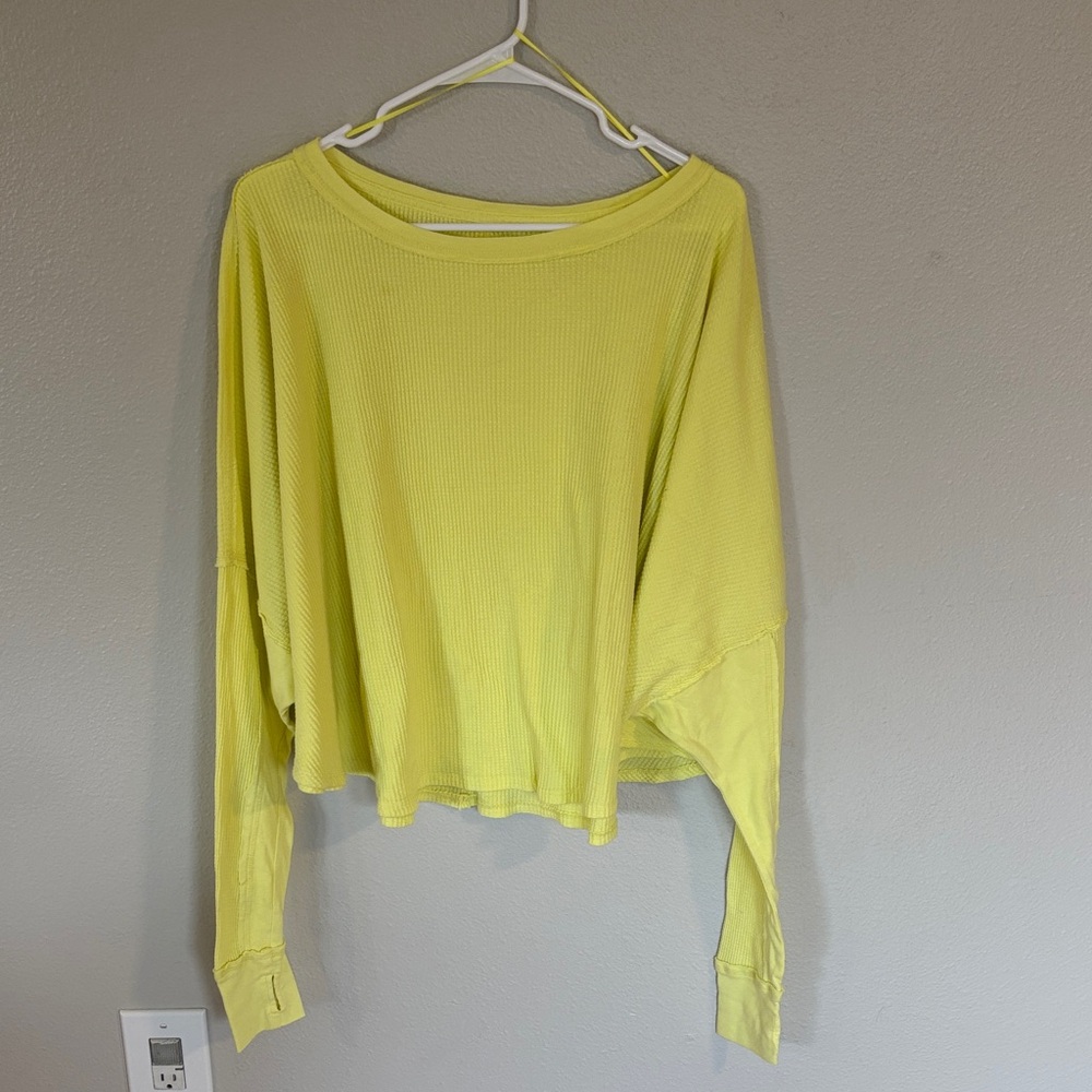 We The Free Bright Yellow Long Sleeve Top -253sku
